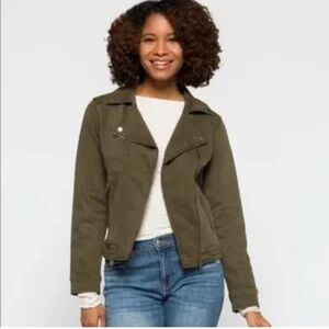 Liverpool Dark Olive Utility Jacket, Women’s Sz M